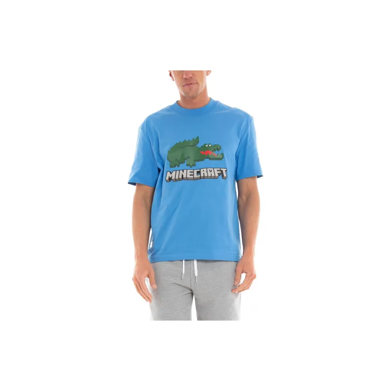 LACOSTE SS22 T Shirt Unisex Blue-3