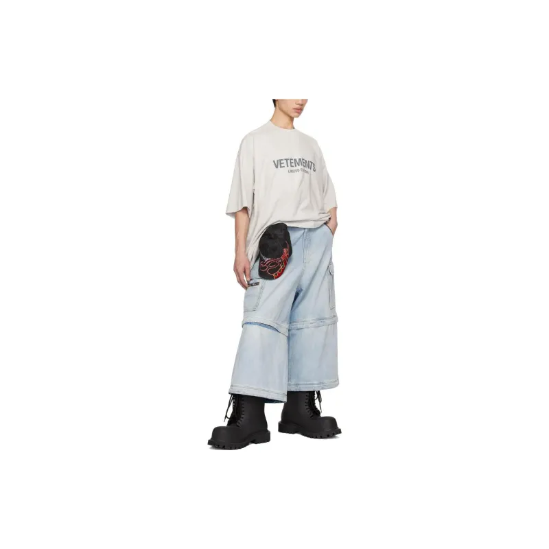 Vetements T-Shirts Men Gray-2