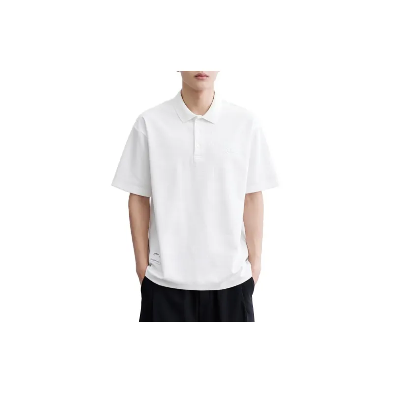 WOOG2005 Polo Shirts Men White-3