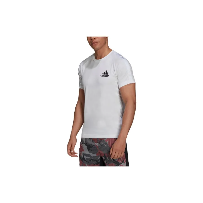 Adidas T Shirts Men White-2