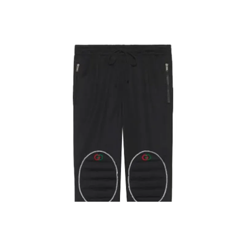 GUCCI Knitted Sports Pants Men's Black-4
