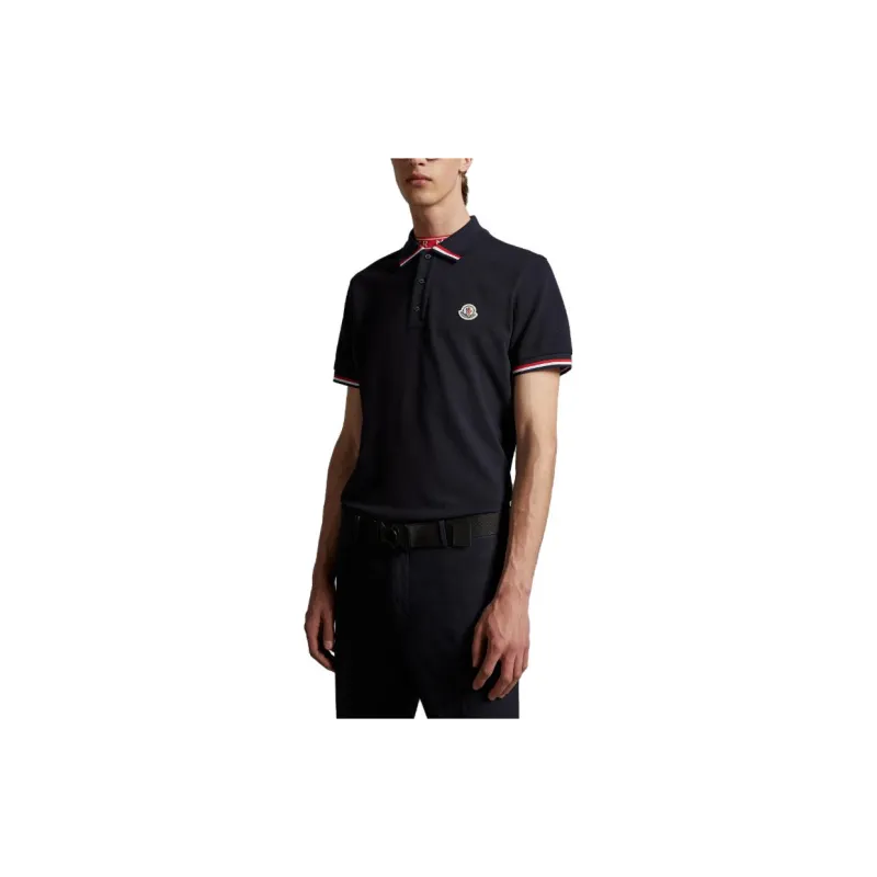 Moncler Polo Shirt Men's Dark Blue-3