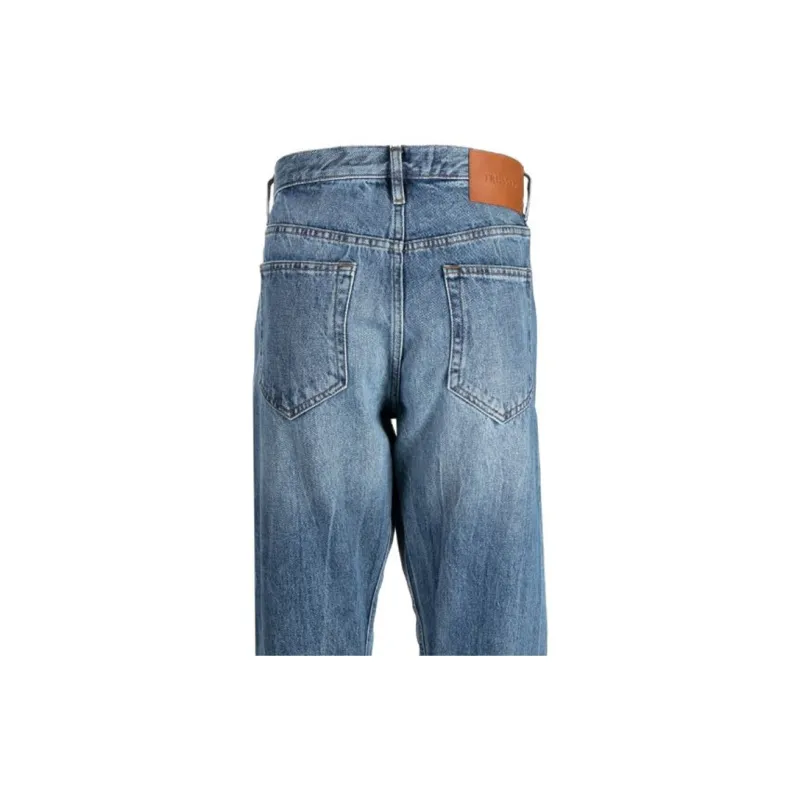 TRUSSARDI Logo-patch Straight-leg Jeans-3