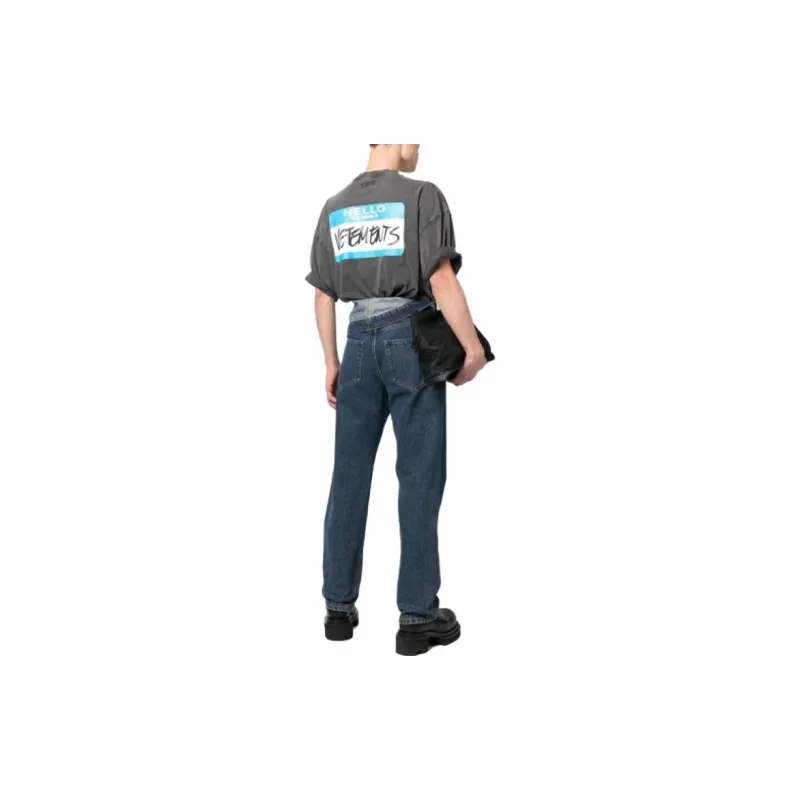 Vetements T-Shirts Men Gray-1