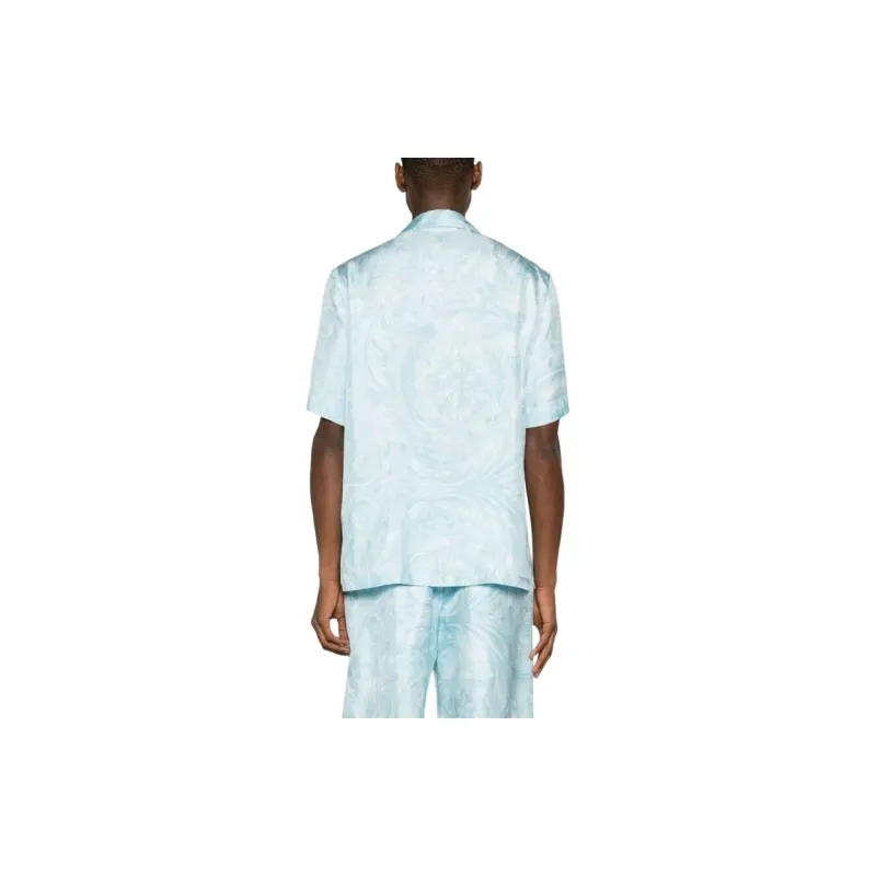 VERSACE Barocco print Silk Shirt-2