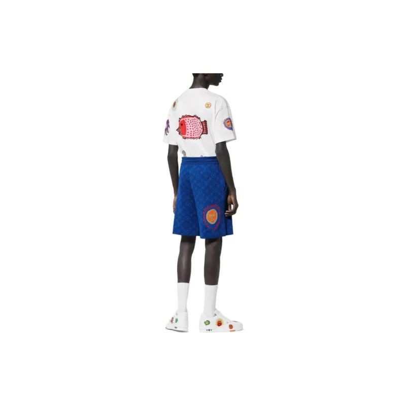 LOUIS VUITTON Louis Vuitton X Yayoi Kusama SS23 Casual Shorts Men's Blue-2