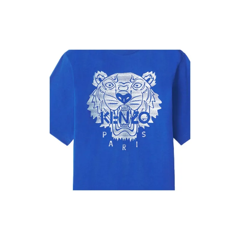 KENZO Classic Tiger Head SS21 T Shirt Men's Blue-5