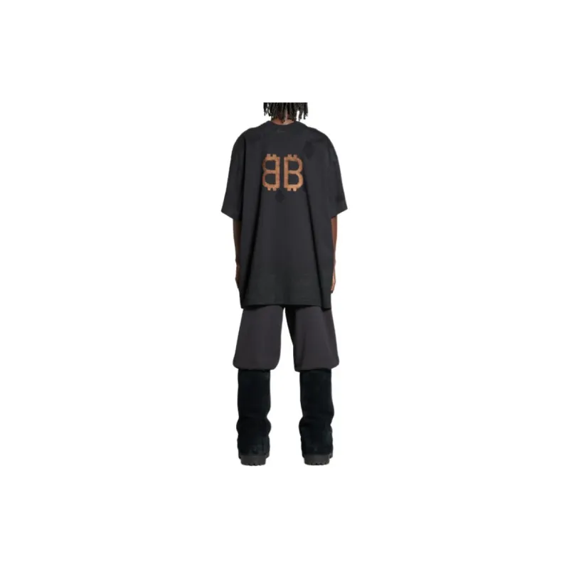 Balenciaga Paris Moon Double Front T Shirt-5