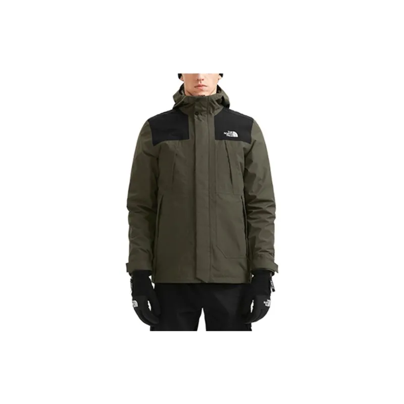 THE NORTH FACE City Outdoor Collection Water Resistant Windproof Breathable Warm Windbreaker Jacket Men's Green-1