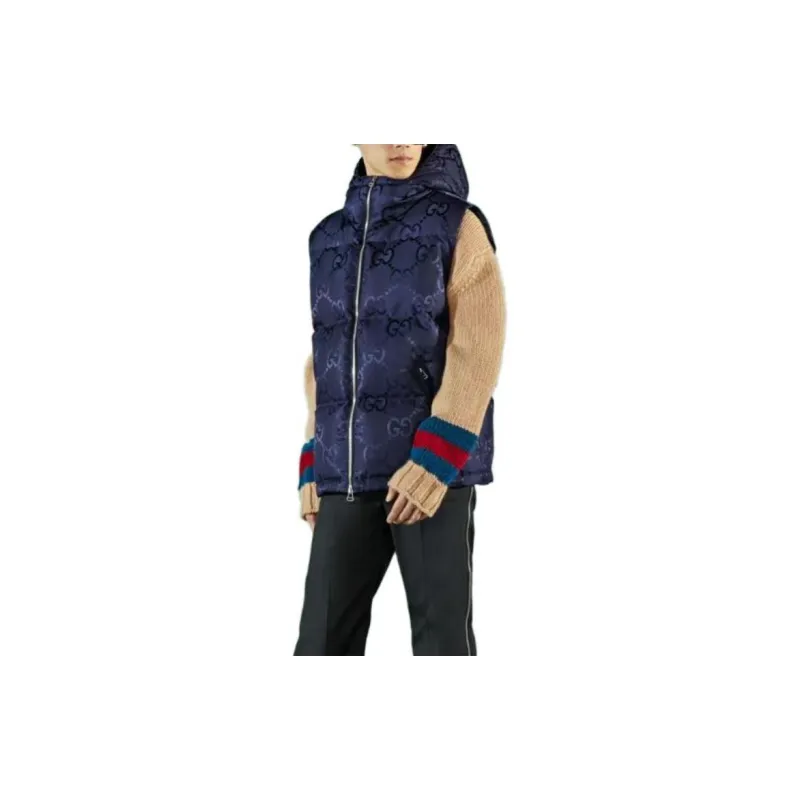 GUCCI FW22 Vest Men's Dark Blue-4