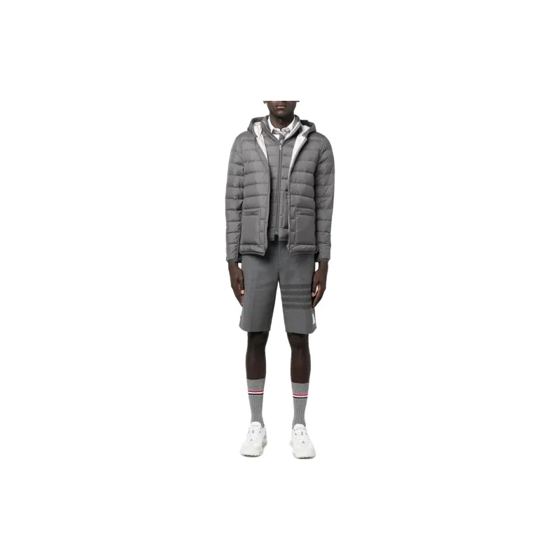 THOM BROWNE 4 Bar Striped Bermuda Shorts-1