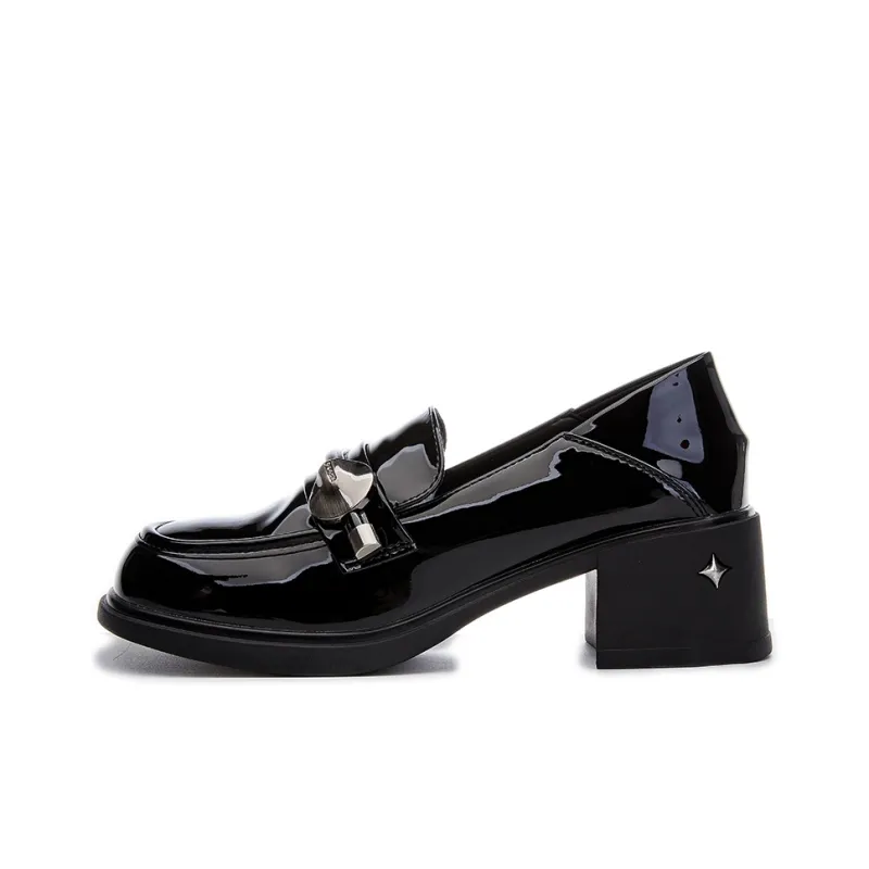 POOQ Loafers 5 Cm Women's Black-0