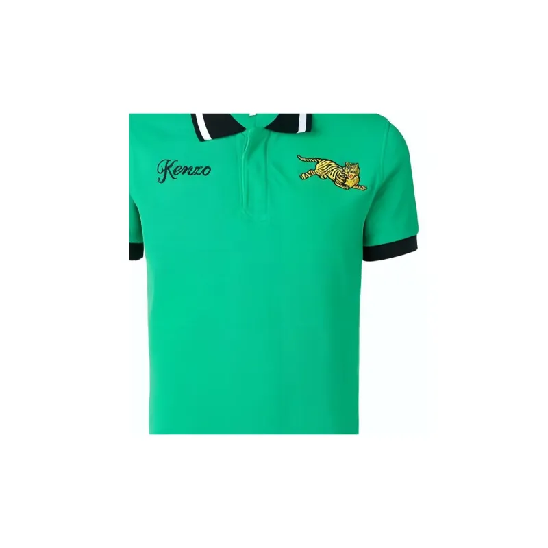 KENZO Polo Shirts Men Green-3