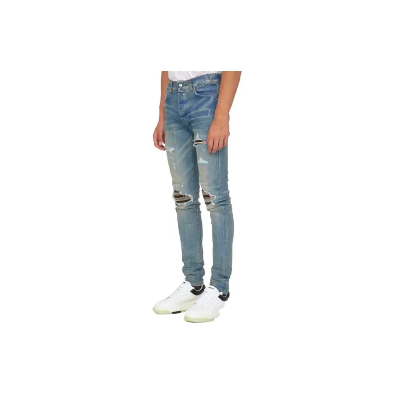AMIRI MX1 Suede Skinny Jeans-2