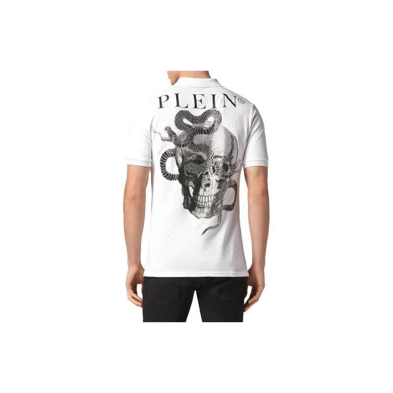 PHILIPP PLEIN Polo Shirts Men White-3