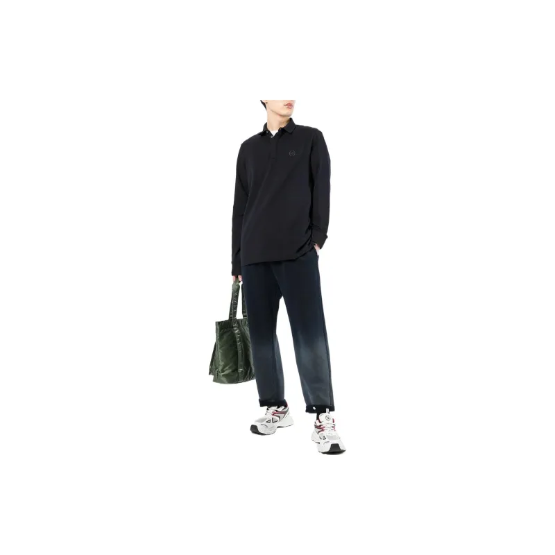 ARMANI EXCHANGEAE FW22 Polo Shirt Men's Black-1