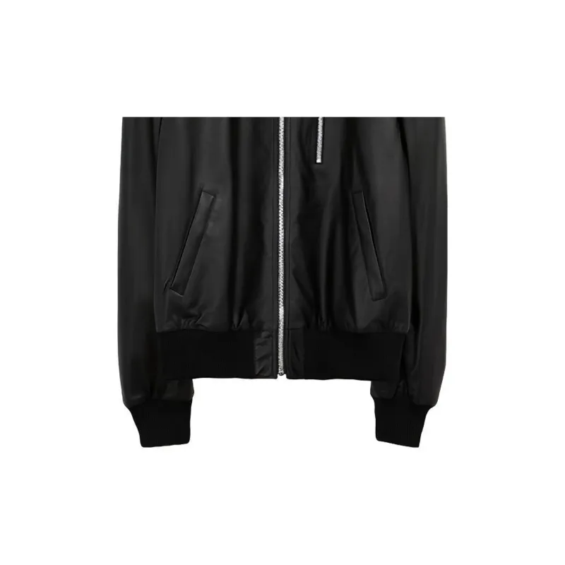 Bottega Veneta Leather Jackets Men Black-5