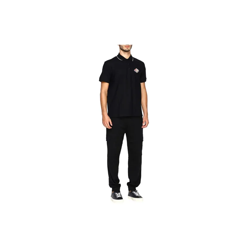 Burberry Embroidered Graphic Logo Polo Shirt-4