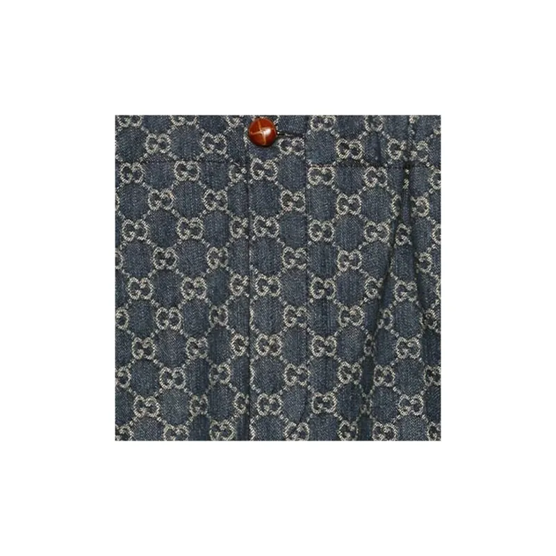 GUCCI Denim Shorts Men's Dark Blue-5