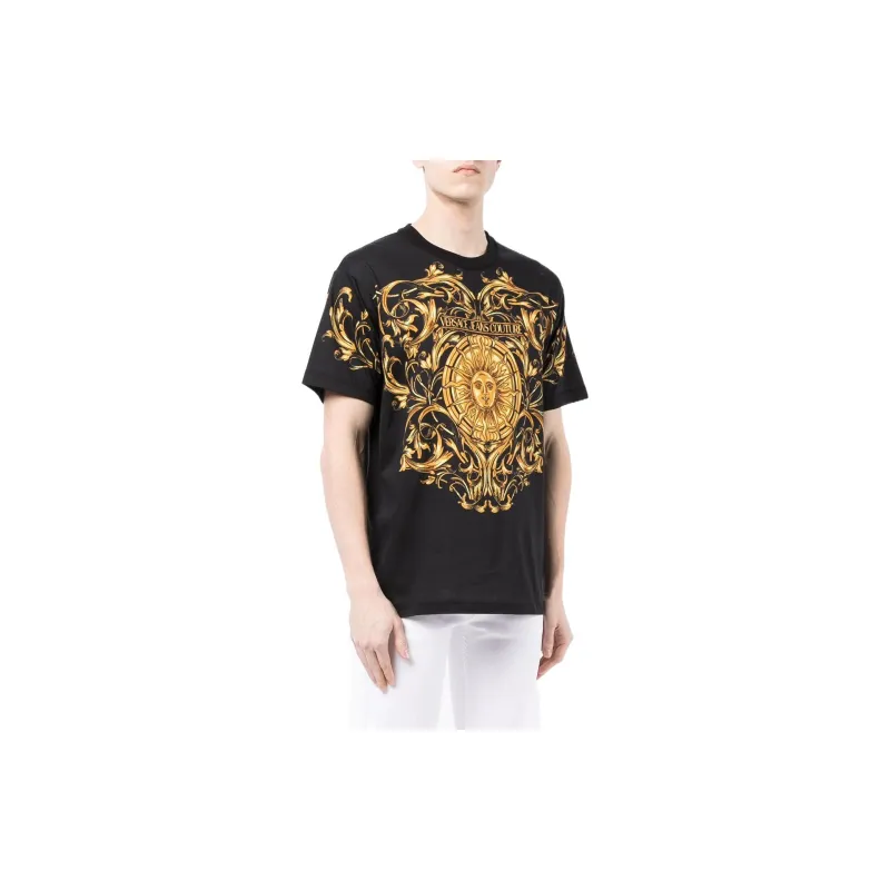 VERSACE JEANS COUTURE T-Shirts Men Black-4