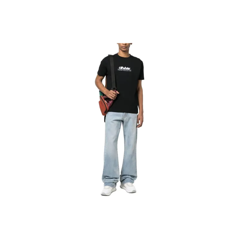 OFF WHITE Chunky Logo Embroidered Tee-2