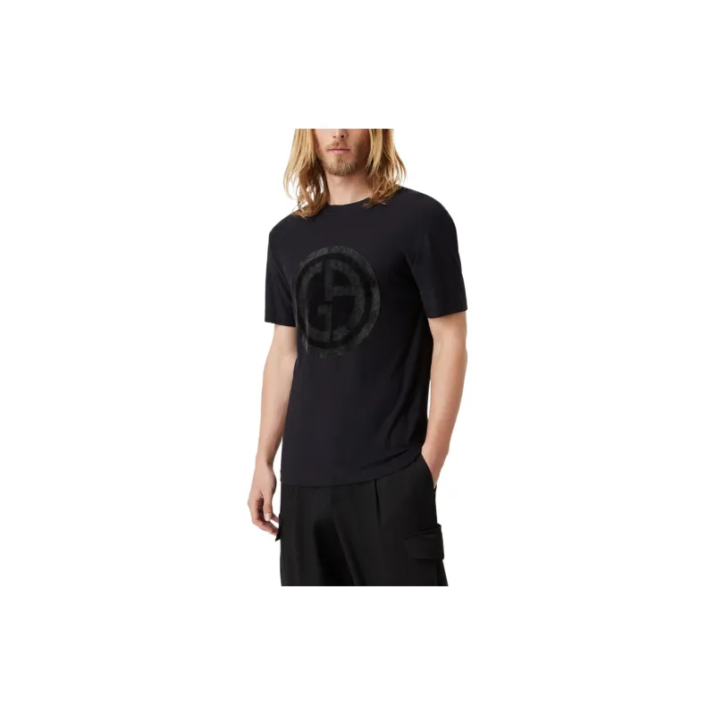 GIORGIO ARMANI T Shirts Men Black-1