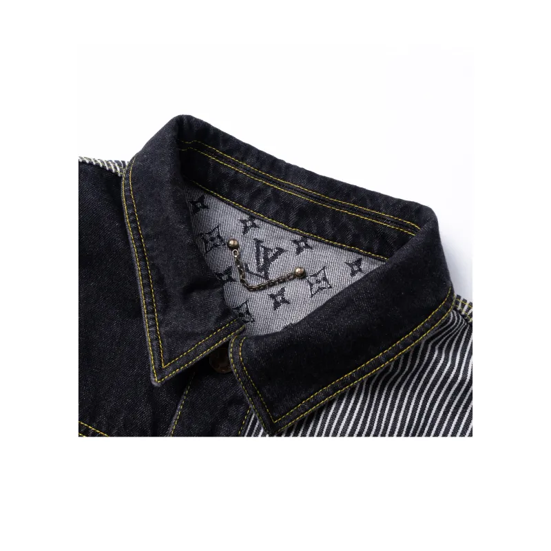 LOUIS VUITTON X Nigo Monogram Crazy Denim Workwear Jacket-7