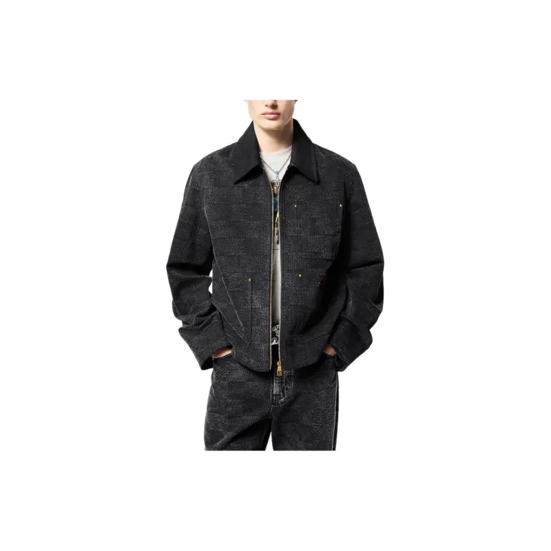 LOUIS VUITTON Damier Workwear Cotton Blouson-2