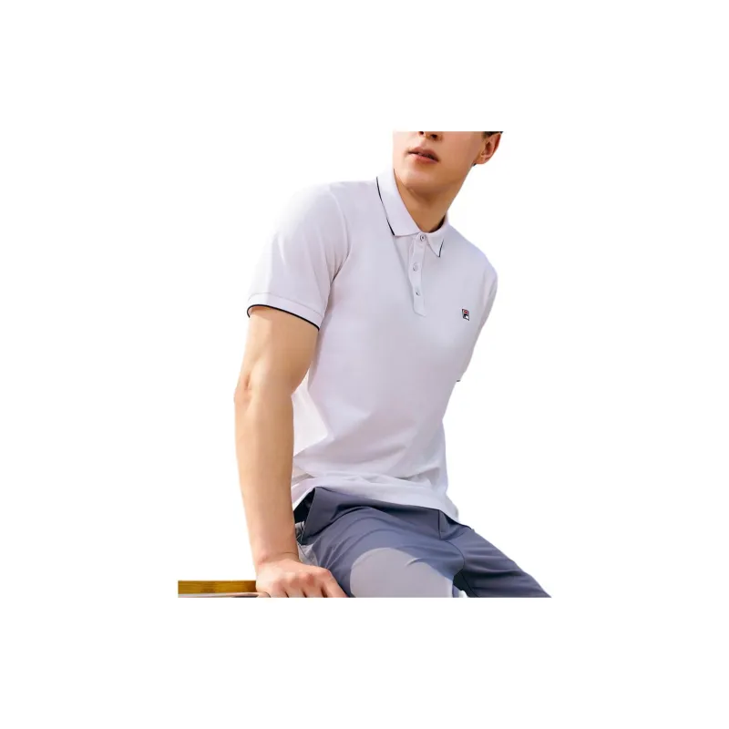 FILA Polo Shirt Men's Standard White-2