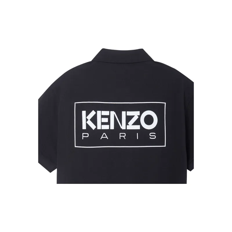 KENZO Polo Shirts Unisex Black-5