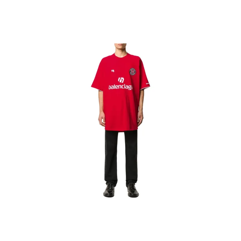 Balenciaga SS22 T Shirt Men's Red-1
