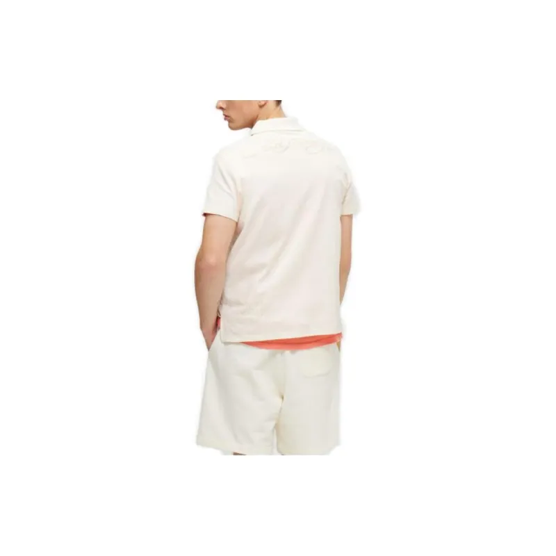 Ed Hardy Classic Classic Series Polo Shirts Men Ivory White-3