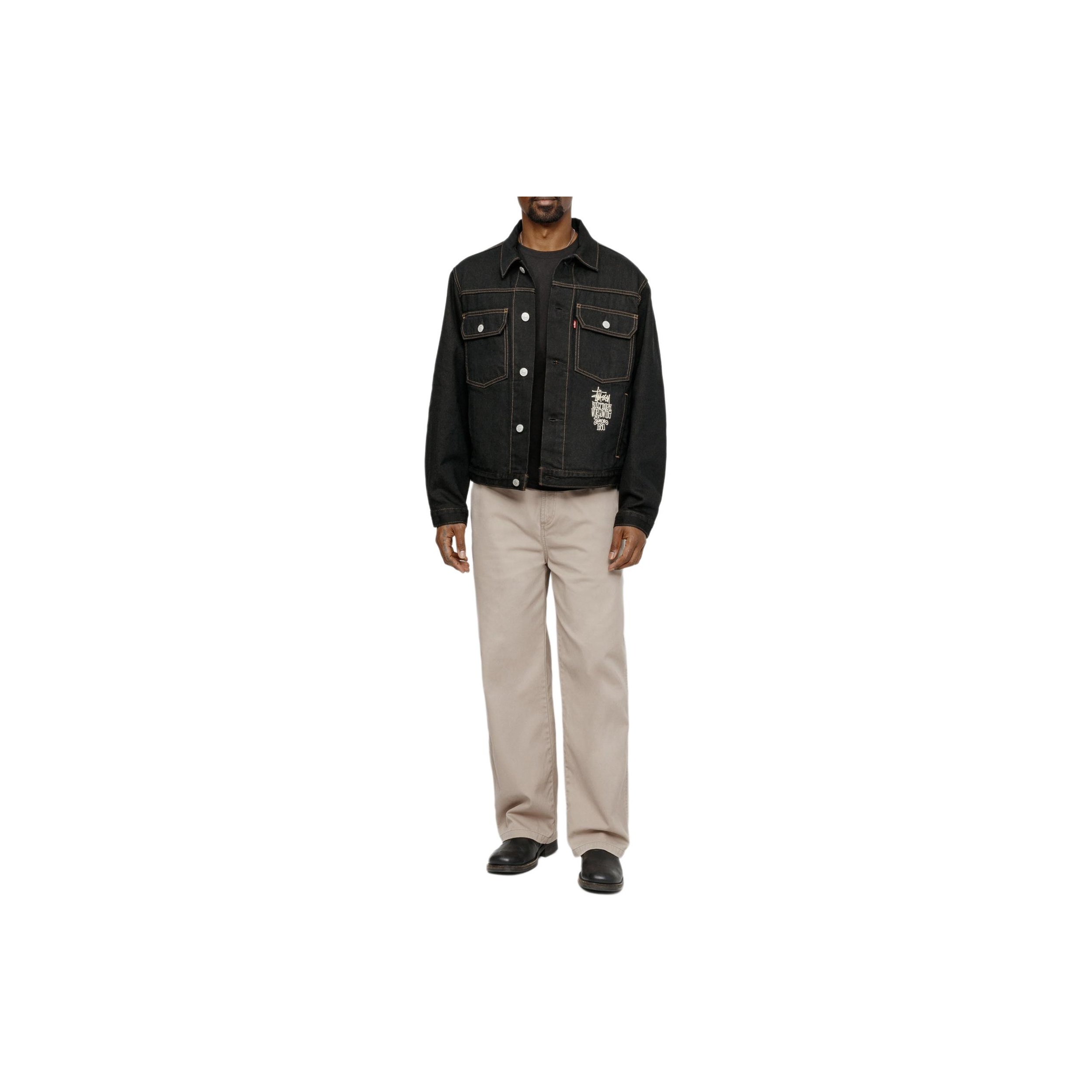 Stussy X Levi's Crispy Rinse Trucker Jacket M - POIZON Stussy X Levi's Crispy Rinse Trucker Jacket M - POIZON