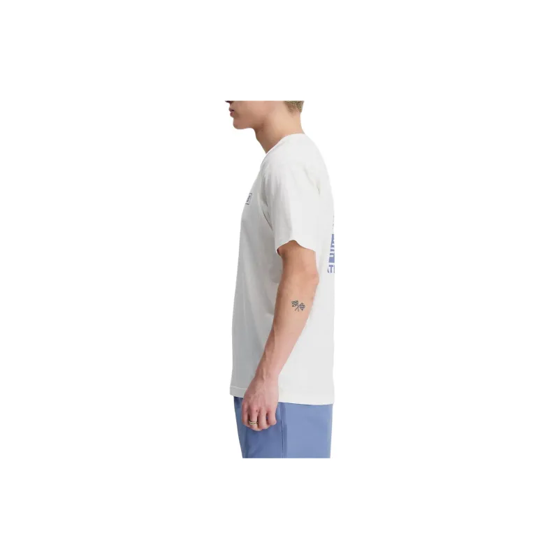 New Balance T-Shirts Men White-3