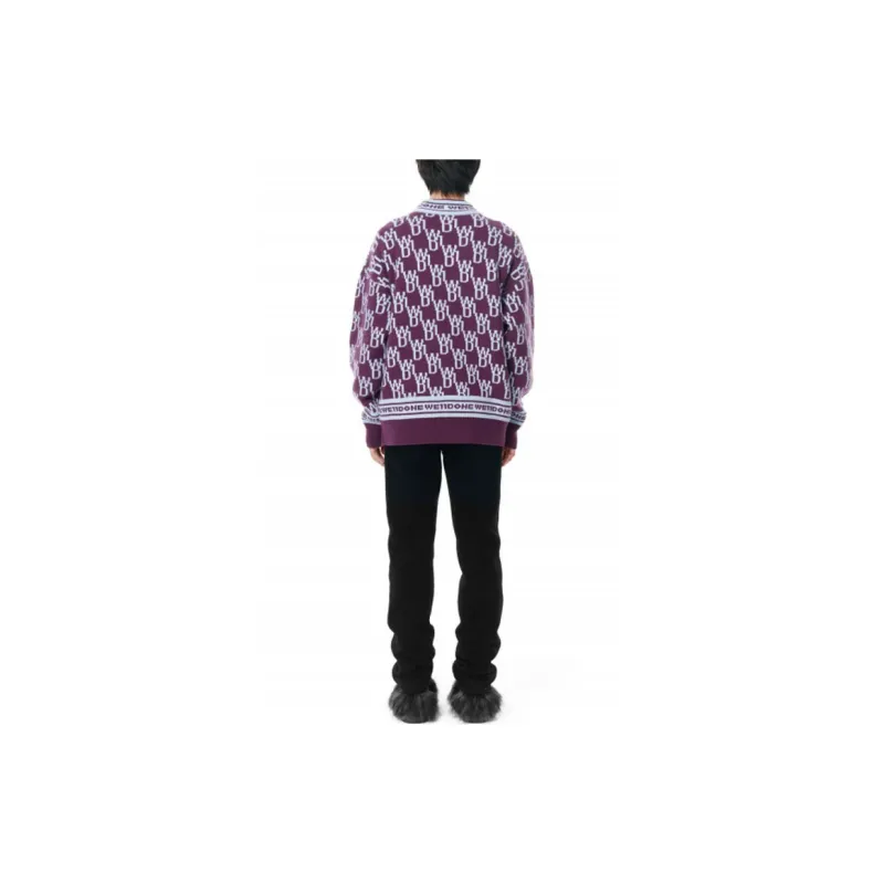 WE11DONE Cashmere Sweaters Unisex Purple-3