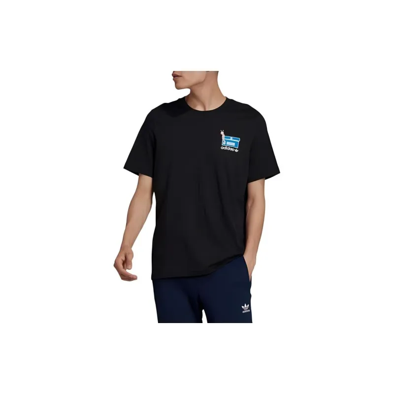Adidas T Shirts Men Black-3