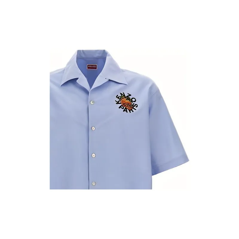 KENZO Orange Hawaiian Shirt-5