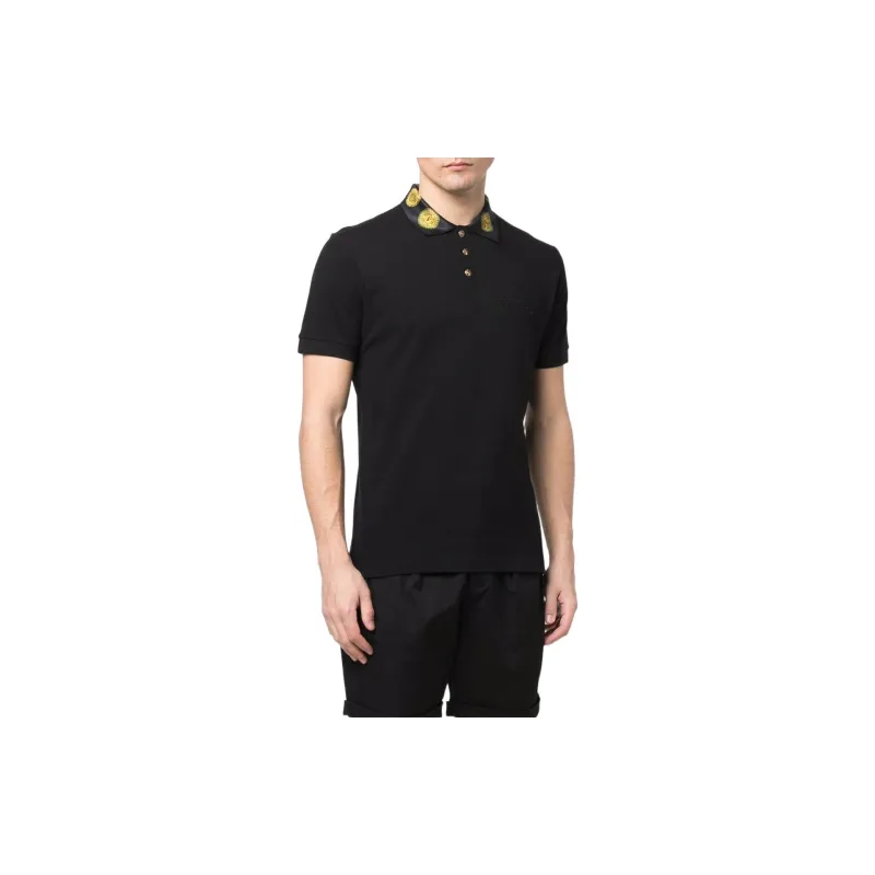 VERSACE JEANS COUTURE SS22 Polo Shirt Men's Black-2