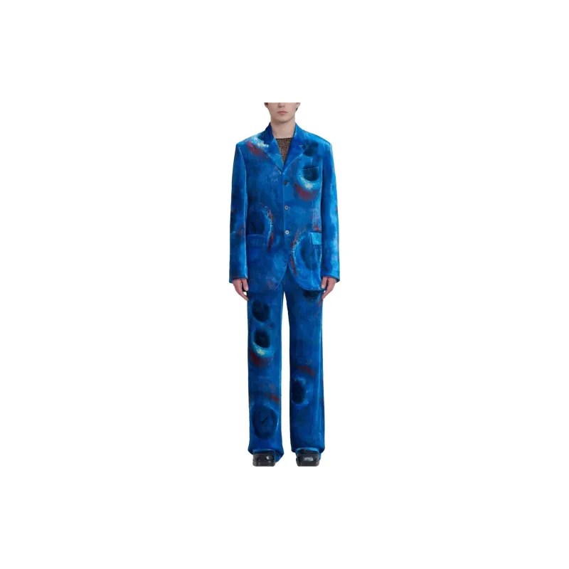 MARNI Painterly print Single breasted Blazer-1