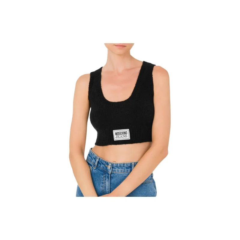 MOSCHINO Tank Tops Men Black-2
