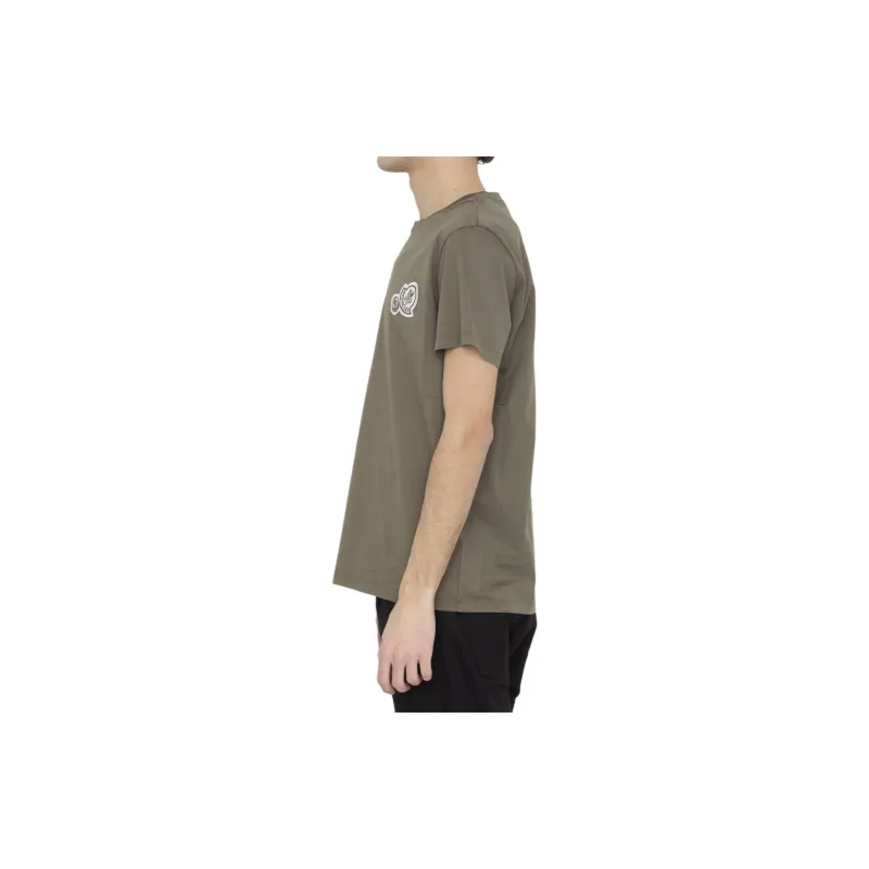 Moncler Double logo patch Cotton T shirt-2