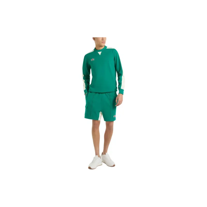 Umbro SS24 Panelled Sweat Sweatshirt Men's Green-2