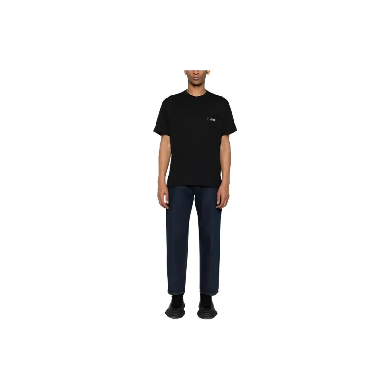 VERSACE JEANS COUTURE Logo Patch Crewneck T Shirt-3