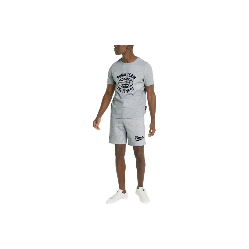 PUMA Casual Shorts Men Gray-5