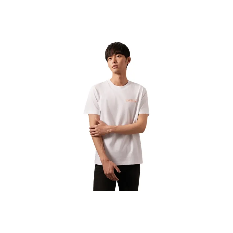 CALVIN KLEIN T Shirt Unisex Moon White-2
