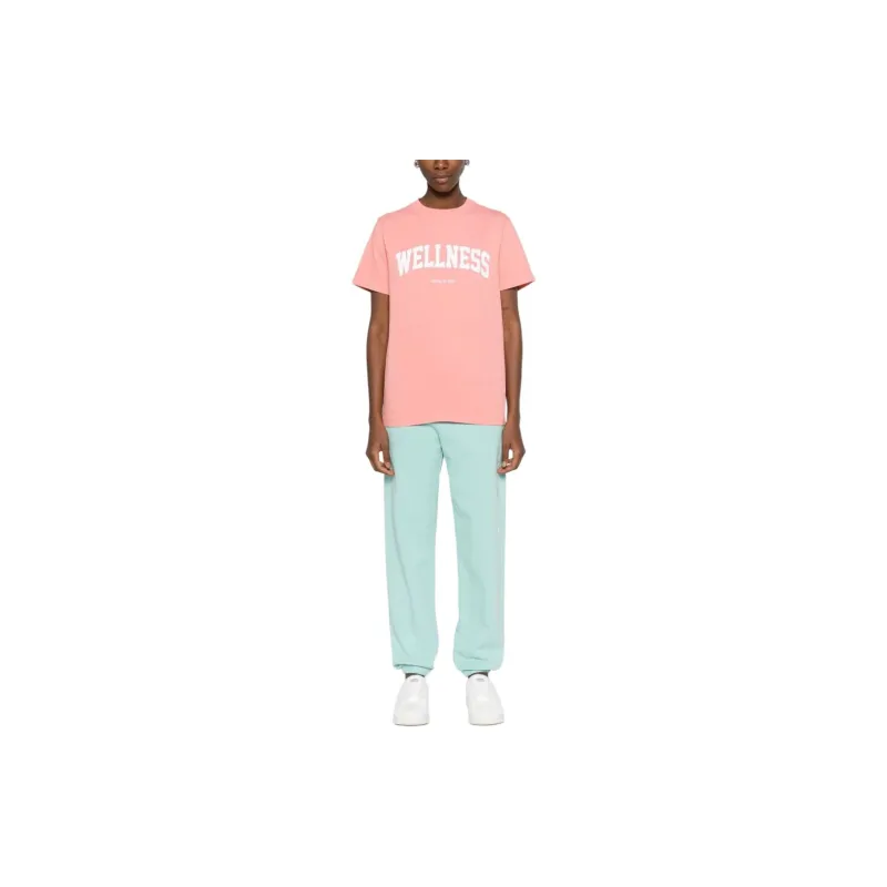 SPORTY & RICH Logo print Cotton Track Pants-1