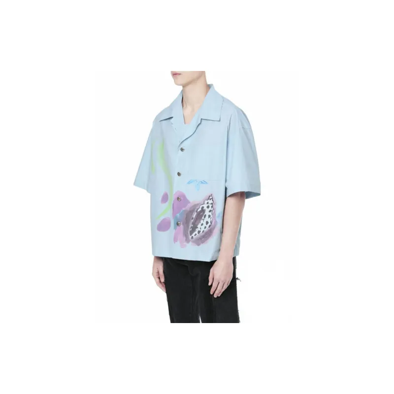 WE11DONE Boxy Print T Shirt-3