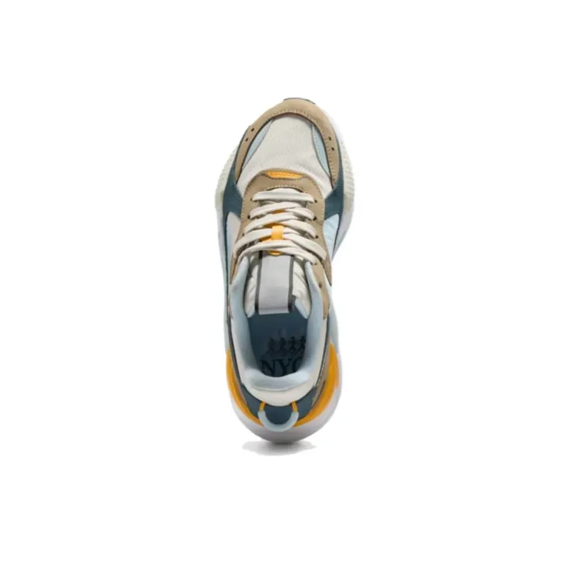 PUMA RS X Anti Slip Wear Resistant Low Top Casual Shoes Women's Beige Blue Yellow-3