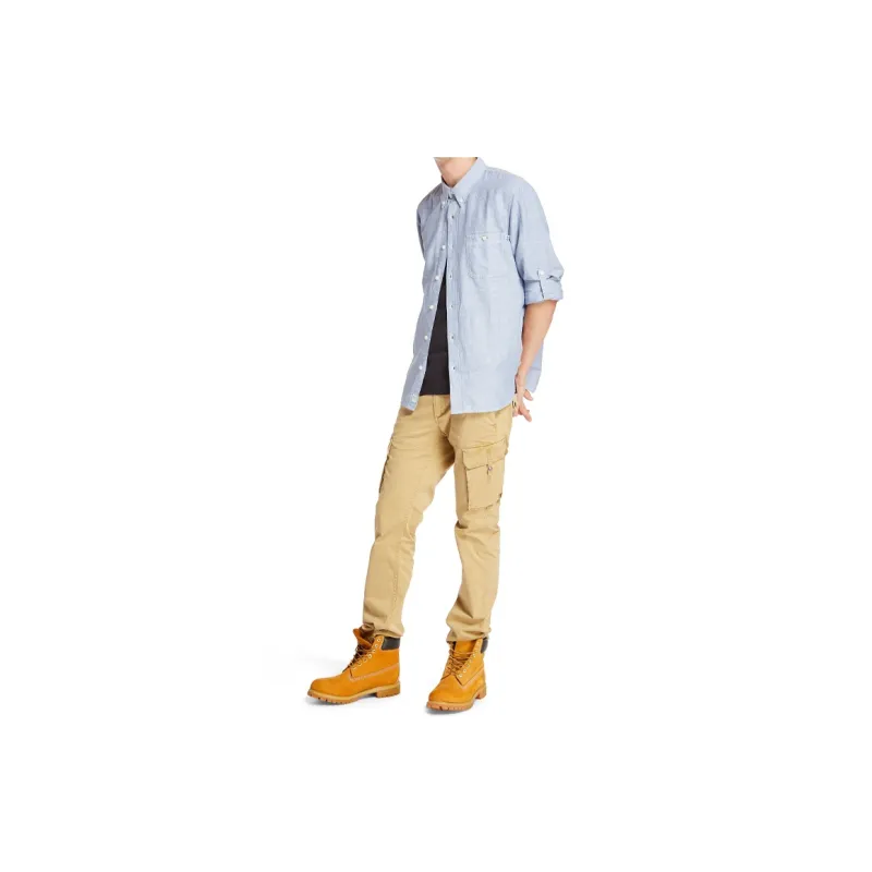 Timberland Shirt Men's Sky Blue-4