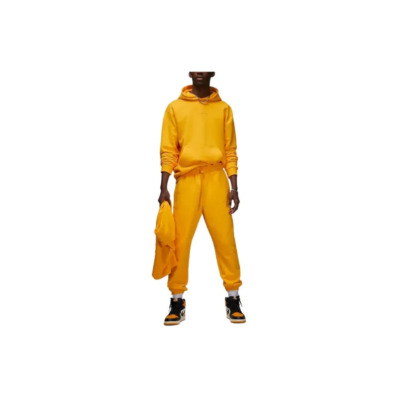 Jordan Wordmark Sweatshirts Men Yellow-2